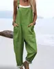 (Botón de Día) Ropa de mujer transfronteriza, Amazon, estilo europeo y americano, overol de verano con botones estampado digital 3D, pantalones de tirantes casuales