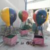 Decoración de Escultura de Globo Aerostático de Fibra de Vidrio, Accesorios de Exhibición para Fotografía, Adornos de Decoración de Globo Pintado para Exteriores de Área Escénica