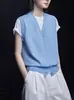 Cardigan Colete Francês Gola V Cor Damasco moment para Mulheres, Novo Estilo Outono 2026, Sem Mangas, Super Estiloso, Design Único