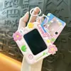 Llavero Creativo Nuevo de Tablero Electrónico para Dibujar con Forma de Flor Divertido Accesorio para Mochila Escolar de Estudiante Tablero de Escritura Descompresión Colgante Suministro