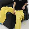 Macacão reto guarda-chuva retrô americano Verão 2023 marca de moda masculino solto azul calça de perna larga feminino bloomers