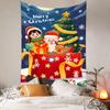 Navidad 2022 Nuevo Tapiz Atmósfera Decorativo Tela de Pared Guardería Papá Noel Tela Colgante Tela de Fondo