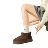 Botas de neve femininas, novo estilo de inverno 2026, com forro de fleece adicional, espessadas para calor extra, design que aumenta a altura, sola grossa, versátil, impermeáveis e antiderrapantes