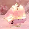 Una generación de corazón de niña rosa velas de madera boudoir adornos de decoración del hogar regalo de cumpleaños para amantes niñas