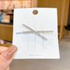 Horquilla de perla roja de Internet de Corea del Sur, pinza para el cabello rota para mujer, horquilla de una palabra, flequillo, pinza BB, pinza lateral elegante para sombreros