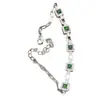 Jadeíta Birmana Natural Grado A Vintage Verde Brillante Versátil Pulsera de Gama Alta Estilos Diversos 9033