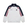 Comércio Exterior Transfronteiriço Marca da Moda Jaqueta Esportiva com Manga Raglã e Gola Alta Masculina Outono Retrô Solta Versátil para Casal Jaqueta de Cor Contrastante
