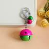Pingente de chaveiro de sino de cor dupla de metal criativo Candy Color Christmas Bell Hanging Couple Bag Decoration Gift