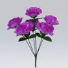 Flor de Rosa Artificial, Rosa Hibisco de 6 Cabeças, Flor Falsa para Decoração de Casa, Buquê de Casamento, Adereços Florais para Fotografia