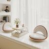 Mesa Pequeña para Ventana Mirador, Mesa de Té Estilo Crema Tatami, Mesa de Centro Pequeña para Alféizar de Ventana de Celebridad de Internet para Dormitorio, Mesa Baja para Estudio de Cama