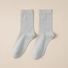 Calcetines de Otoño e Invierno para Hombre, Calcetines de Media Pantorrilla, Sin Costuras, Algodón Puro, Color Sólido, Anti-Pilling, Absorbentes del Sudor, Transpirables, Resistentes al Olor, 100% Algodón, Calcetines Cálidos para Hombre