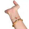 Hazte Rico Inmediatamente Collar de Caballo Rojo con Diamantes Completos Moda para Mujer Año del Caballo Versátil Conjunto de Pulsera y Pendientes Venta al por Mayor