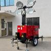 Farol Móvel Montado em Reboque 7,9m Veículo de Iluminação com Quatro Luzes para Iluminação Noturna Hmf969A-W