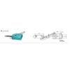 CNTD Changde eléctrico interruptor de proximidad inductivo serie CJF10 interruptor de proximidad plano CC tres hilos