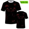 Suministro Transfronterizo Estilo Oscuro Murciélago Impresión Digital 3D Nuevo Verano Impresión a Color 3D Secado Rápido Camiseta de Manga Corta para Adultos