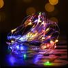 Luces de Cadena LED Luces de Cable de Cobre Luces de Hilo de Cobre Decoración de Pastel Luces de Botón Luces con Protección IP65 Batería de Botón