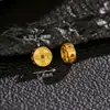 Plata 925 Electrochapada con Oro de 24K Cuentas Espaciadoras Moneda Jiaqing Accesorios Pulsera DIY Collar Cinco Emperadores Accesorios de Plata