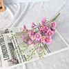 Magnolia de Cinco Flores Altamente Simulada Jarrón para Sala de Estar Dormitorio Flores Decorativas Accesorios para Fotografía Arreglo Floral Artificial Paisajismo