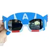 Gafas de Sol Polarizadas para Niños Capitán América Silicona Suave Niños Gafas de Sol para Niños Fuera de la Escuela Mostrar Gafas para Niños