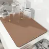 Bandeja Drenante de Color Sólido de Barro Diatomeas para Encimera de Cocina Transfronteriza, Absorbente de Agua, para Hogar, Restaurante, Resistente a Altas Temperaturas, Anti-Quemaduras, Aislamiento Térmico, Secado