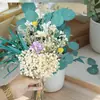 Ramo de Flores Secas, Hierba de la Pampa Más Vendida de Amazon, Juncia, Gypsophila, Flores Secas Serie Rosa, Regalo para el Día de San Valentín Chino y Navidad