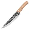Cuchillo de Cocina Forjado de Acero Inoxidable para Cortar Carne, Cuchillo de Carnicero Afilado para Huesos, Cuchillo para Sacrificar Cerdos y Cortar Huesos, Cuchillo para Exteriores