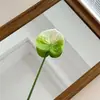 Arreglos de palmera roja y flor de flamenco de aspecto realista, ideales para decoraciones de bodas, centros de mesa florales para sala de estar y arte floral.
