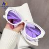 Gafas de Sol de Montura Pequeña Europeas y Americanas para Mujer, Moda de Alto Sentido, Calle Hip-Hop, Gafas Dulces y Cool Spice Girls, Gafas de Sol Anti-UV