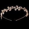 O cocar nupcial deixa o cabelo nupcial super instantâneo do cristal de rocha cheio do diamante que o cabelo da princesa da coroa do cabelo hairband cruz-border venda por atacado