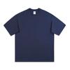 Camiseta Masculina de Algodão Puro Espesso Branca Pura com Gola Pequena e Manga Curta 400g Verão Americano Meia-Manga Hip-Hop Camiseta Básica