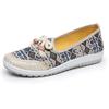 Zapatos de Tela de Pekín Antiguos para Mujer Nuevos de Primavera y Otoño Suela Suave Ligeros Slip-on Zapatos de Madre Antideslizantes Planos Casuales para Mediana Edad y Adultos Mayores