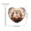 Péndulo de Pájaro de Doble Ala de Acrílico para Nuevo Producto Transfronterizo Llavero de Mochila para Árbol de Navidad Colgante Regalo de Navidad Decoración