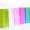 Bolsa de Papel Kraft Bolsa de Empaque Bolsa para Llevar 130g En Stock Barbacoa Postre Comedor Bolsa de Papel Tote Té de Leche