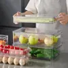 Caja de Almacenamiento para Refrigerador Personalizada Set de Almacenamiento y Conservación Caja Transparente Organizadora para Frutas y Verduras Clasificación para Refrigerador Anti-Olor