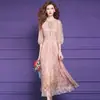 Vestido Estampado de Seda Feimengyi para Mulheres, Verão High-End Seda Natural Estilo Pastoral Doce Fada Vestido Longo