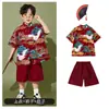 1º de junho infantil Roupas de desempenho infantil Reunião esportiva de alunos do ensino fundamental e médio Roupas de classe de jardim de infância estilo chinês Cheongsam Roupas de desempenho para meninos Maré