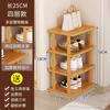 Zapatero Simple Puerta Hogar Esquina Zapatero Espacio de Almacenamiento Ahorro de Espacio Multicapa Gabinete Zapatero Pequeño Debajo de la Mesa de Dormitorio
