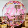 Pelota Ondulada de Celebridad de Internet de 20 pulgadas con Estampado de Mariposa y Abeja de Colores, Pelota de Decoración Festiva, Globo Juguete para Puesto de Mercado Nocturno