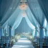 Dropshipping Transfronterizo de Hilo Azul Claro y Elementos Decorativos Adecuados para Manualidades DIY para Cumplir con Diversas Decoraciones de Escenas de Boda
