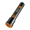 Linterna LED Blanca Telescópica con Enfoque Ajustable, Luz Fuerte, con Luz Lateral COB, Fuente de Luz Dual, Impermeable para Exteriores, Recargable, Portátil, para Emergencias, Uso Doméstico