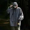Ropa de estilo montañero ultradelgada, transpirable y protectora del sol para hombres, con mangas largas de secado rápido, diseño con capucha y adecuada para actividades al aire libre como senderismo y montañismo en verano