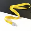 Lanyard de Transferencia de Calor para Tarjeta de Identificación Correa para Permiso de Trabajo Cuerda de Serigrafía Lanyard para Insignia Cuerda para Lanyard Impresión de LOGOTIPO