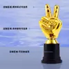 Troféu Criativo de Polegar para Cima de Plástico com Gravação em Estoque para Atividades Competitivas de Alunos do Jardim de Infância e Ensino Fundamental Prêmios Comemorativos