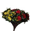 15 horquillas Azalea azalea ramo flores artificiales planta verde pared paisaje comercio exterior Boda Festival decoración del hogar