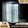 Estante de Acrílico para Cuchillos Caja de Herramientas Transparente Giratoria con Luz Gabinete Luminoso Exhibidor de Llaves