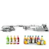 Máquina Llenadora Tres en Uno para Bebida de Jugo de Set Completo Embotellado Línea de Producción Automática de Bebidas de Jugo Máquina Llenadora de Bebidas
