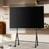 Soporte de TV de Pie Móvil para TV Colgador de TV Soporte Artístico de Lujo Ligero Carrito de TV de Moda con Ruedas
