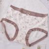 Ropa interior de cintura media de algodón modal bacteriostático 7A para mujer, cómoda, ligera, transpirable, para primavera y verano. Pantalones cortos triangulares.