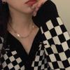 Collar de Estrella de Alta Gama Niñas 2025 Nueva Moda Estilo Frío Europeo y Americano Cadena Clavicular Explosión Dulce Cool Cadena para Suéter