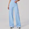 Calça Esportiva Solta de Cintura Alta Wide Leg Zechu Nova Outono Inverno Casual ao Ar Livre Esportes Fitness 3127